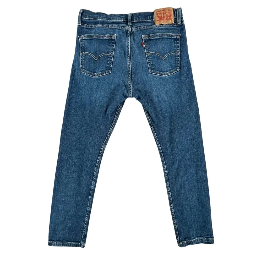 Levis 510 Skinny Fit Jeans Mens 34x30 Blue Denim WaterLess Stretch